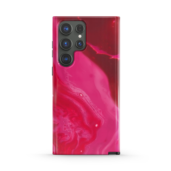 "  Fuchsia " | Samsung Tempered Glass Case