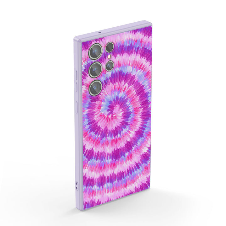 Samsung Tie Dye Series | " Sea of Flowers " Tempered Glass Phone Case