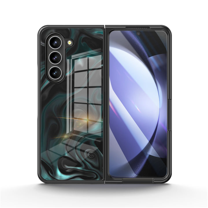 " Tomb Black " | Samsung Tempered Glass Case