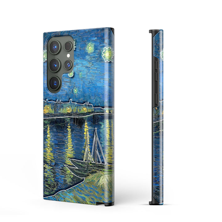 Samsung Oil Painting Series |  " Starry Night Over the Rhône " Liquid Silicone Phone Case