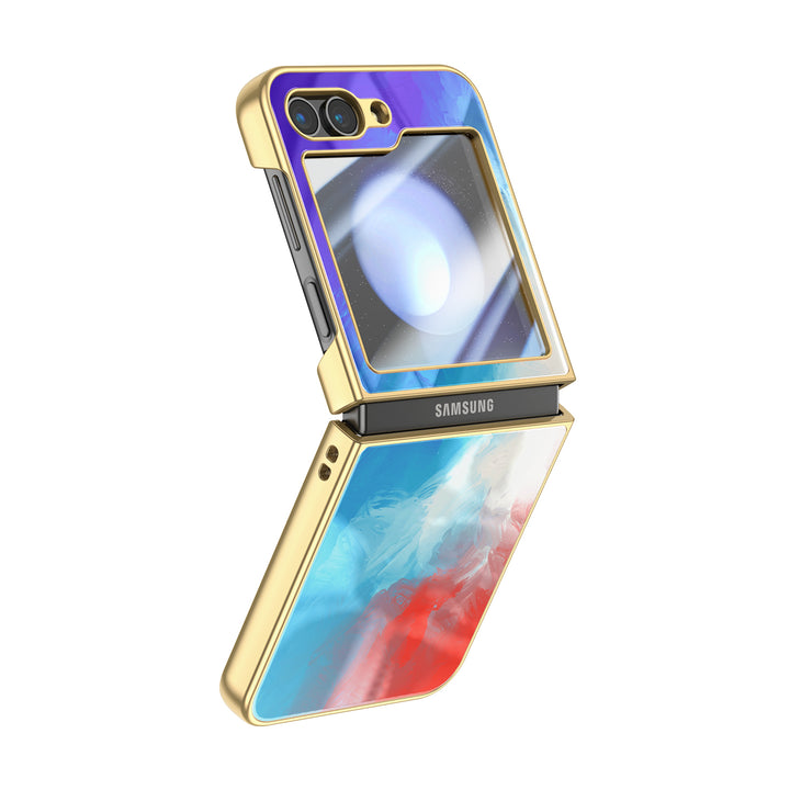 " lndigo Color " | Samsung Electroplated Glass Case