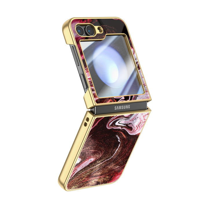 " Gilt Red " | Samsung Electroplated Glass Case