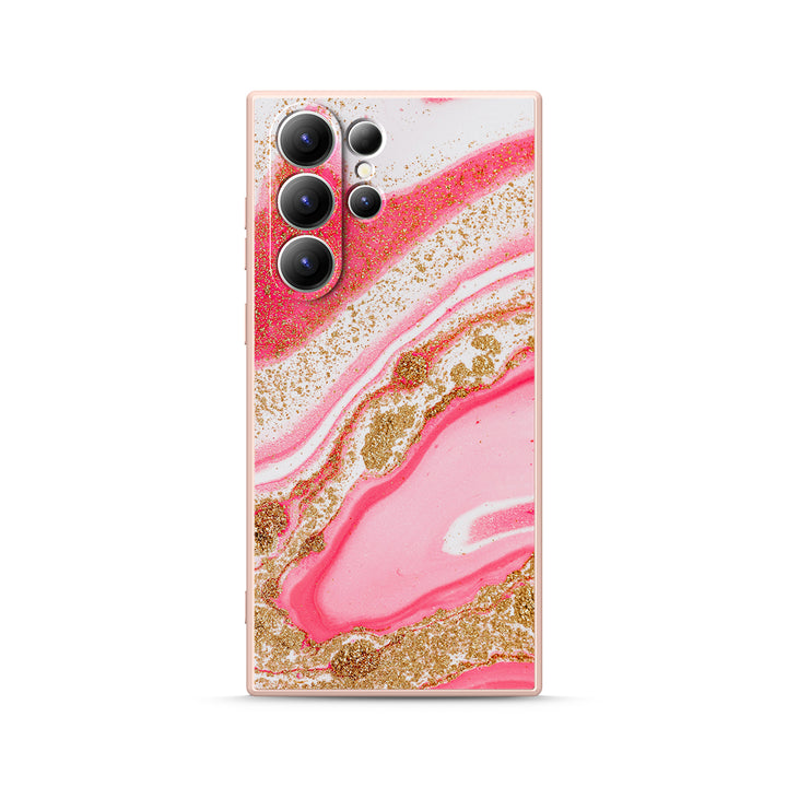 Samsung Gilt Series | " Pink Lake " Liquid Silicone Phone Case