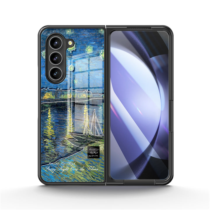 " Starry Night Over the Rhône " | Samsung Tempered Glass Case