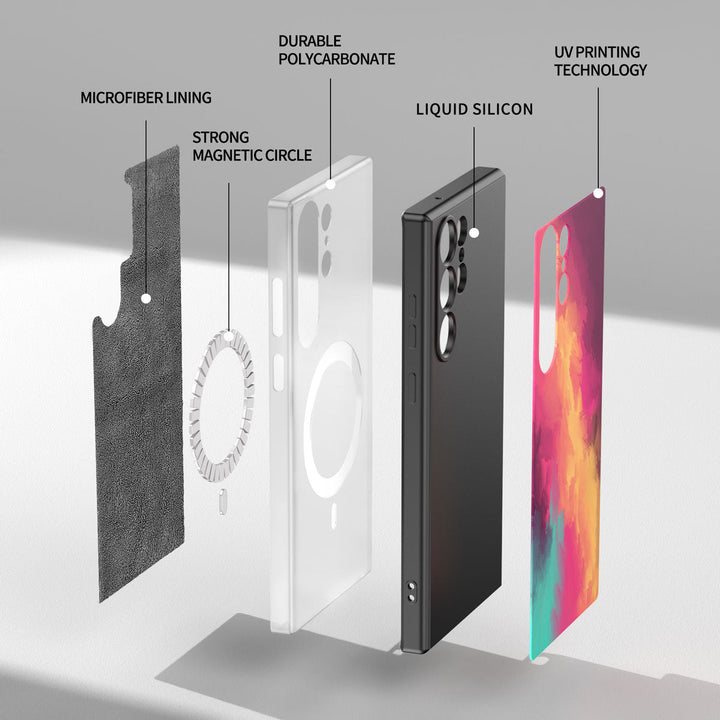Samsung Watercolor  Series |  " Fog  " Liquid Silicone Phone Case