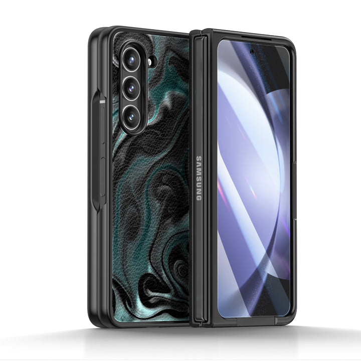 " Tomb Black " | Samsung Tempered Glass Case