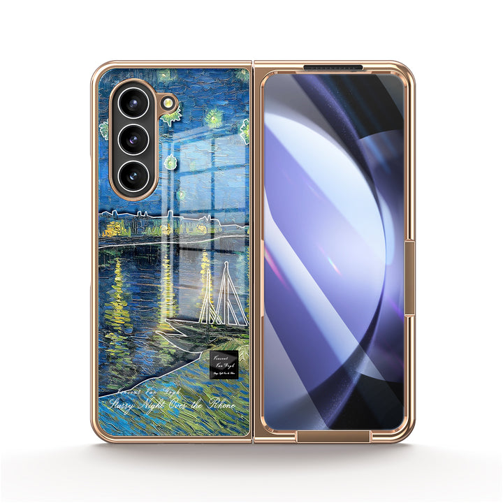 " Starry Night Over the Rhône " | Samsung Tempered Glass Case