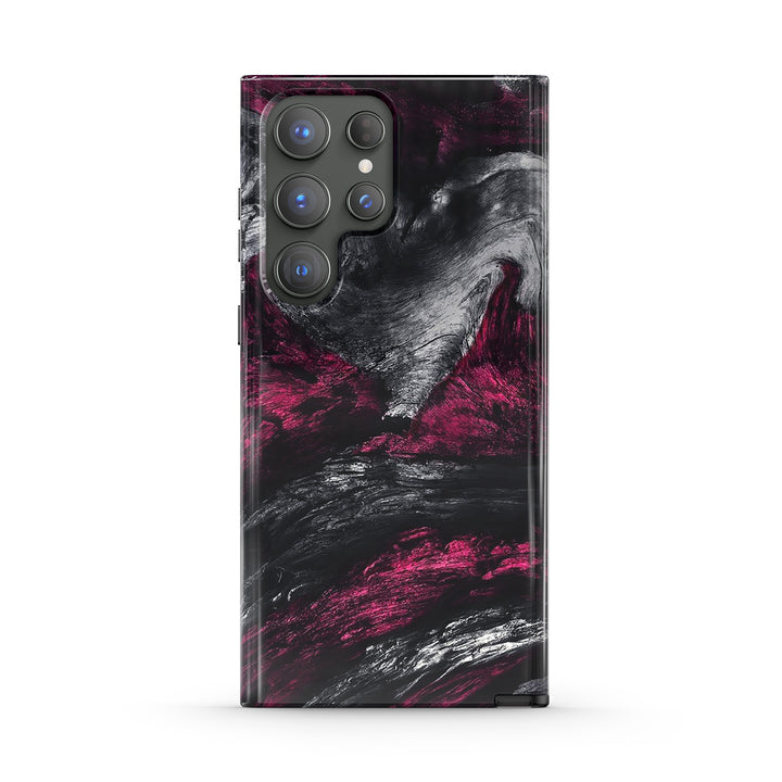 Samsung Dark Style Series | " Volcanic Ash " Tempered Glass Phone Case