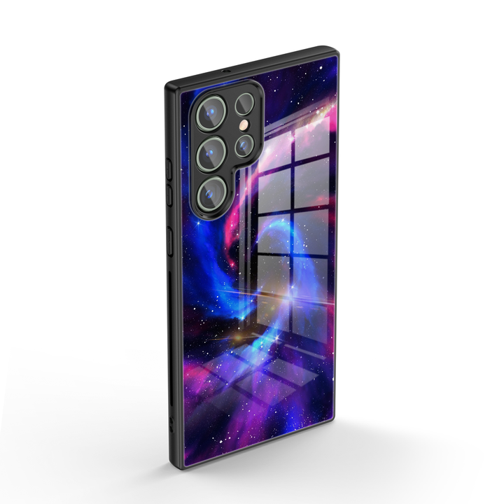 Samsung Galaxy Series | " Milky Way-Vortex " Tempered Glass Phone Case