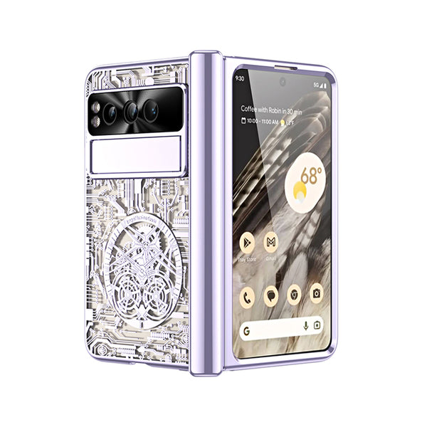 Google series | Pixel Fold Cyborg Mechanical Transparent Phone Case