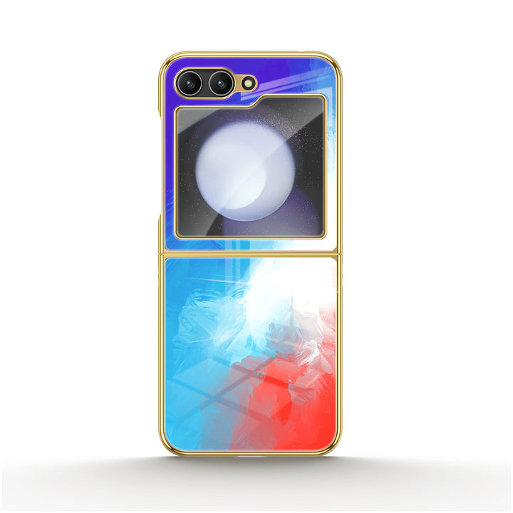 " lndigo Color " | Samsung Electroplated Glass Case