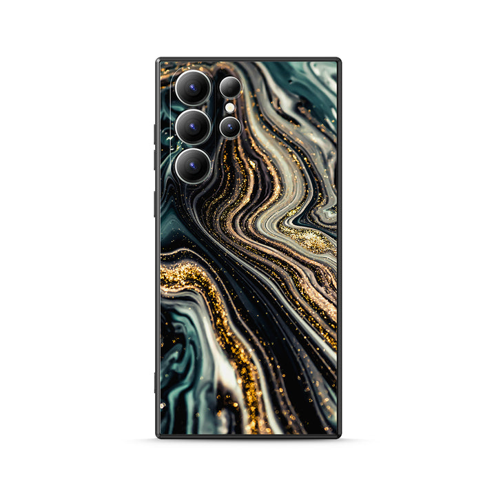 Samsung Gilt Series | " Black Starry Night " Liquid Silicone Phone Case