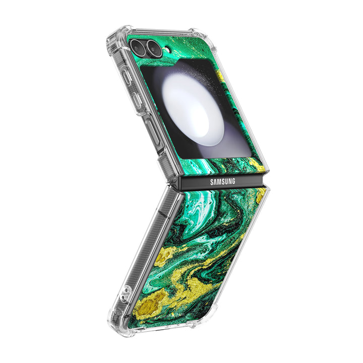 " Green Ocean " | Samsung Electroplated Glass Case