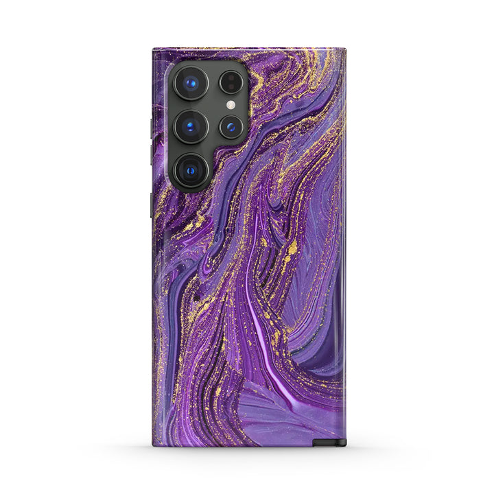 Samsung Gilt Series | " Gilded Purple Sand " Liquid Silicone Phone Case