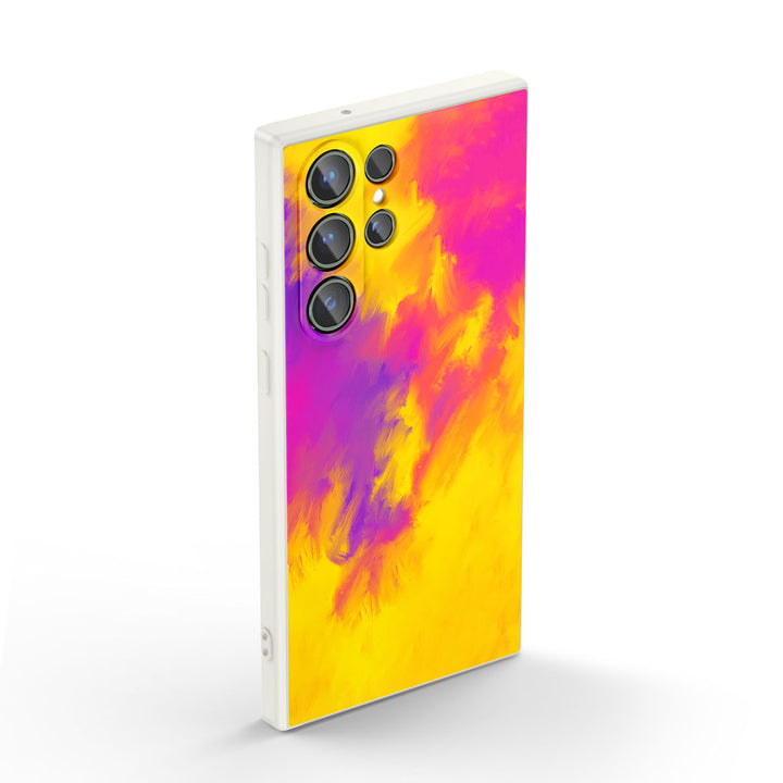 " Purple Gold "  | Samsung Liquid Silicone Case