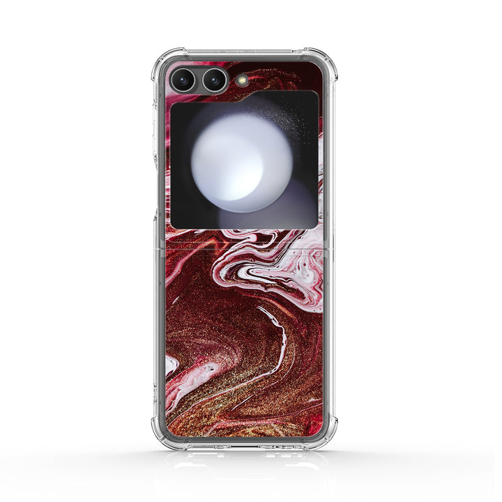 " Gilt Red " | Samsung Electroplated Glass Case