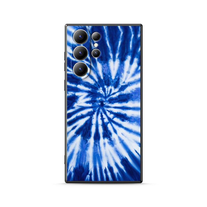 Samsung Tie Dye Series | " Neon Blueberry " Tempered Glass Phone Case