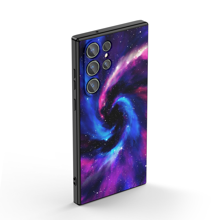 Samsung Galaxy Series | " Milky Way-Vortex " Tempered Glass Phone Case