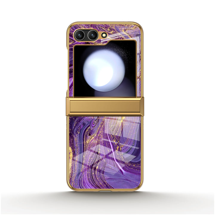 " Gilded Purple Sand " | Samsung Electroplated Glass Case