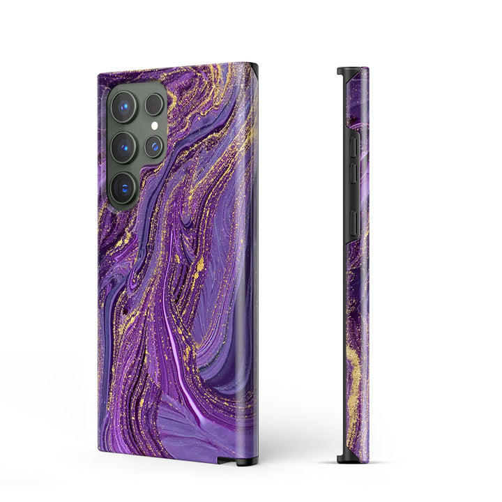 Samsung Gilt Series | " Gilded Purple Sand " Liquid Silicone Phone Case