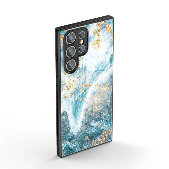 Samsung Gilt Series | " Hurricane Waves " Tempered Glass Phone Case