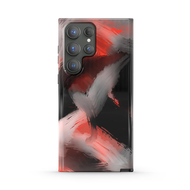 Samsung Dark Style Series | " lnk-Koi " Tempered Glass Phone Case