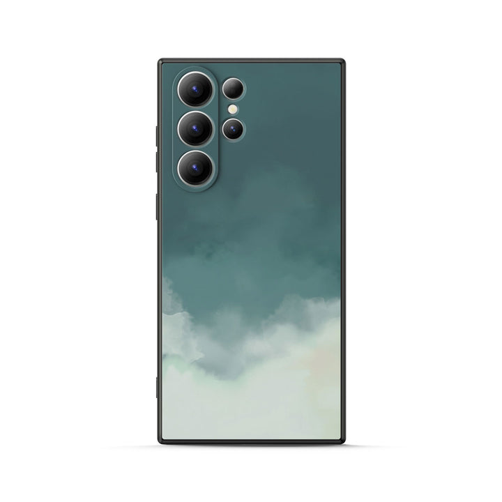 " Foggy Green " | Samsung Tempered Glass Case