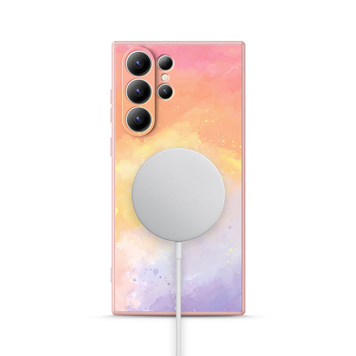 Samsung Watercolor  Series | " Starry Sky " Tempered Glass Phone Case