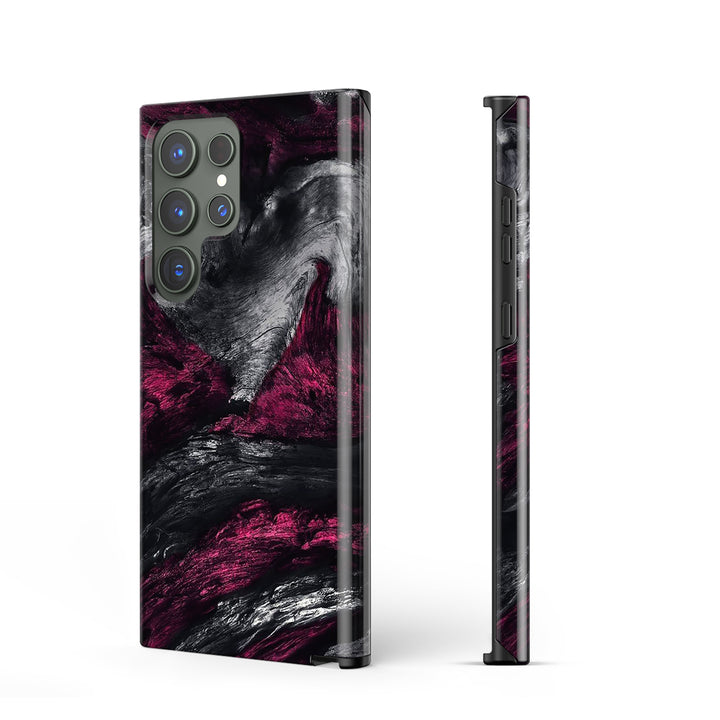 Samsung Dark Style Series | " Volcanic Ash " Tempered Glass Phone Case