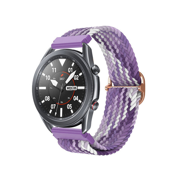 Samsung Uhrenserie | Buntes geflochtenes Nylon-Uhrenarmband (Uhrenschließe-Serie)